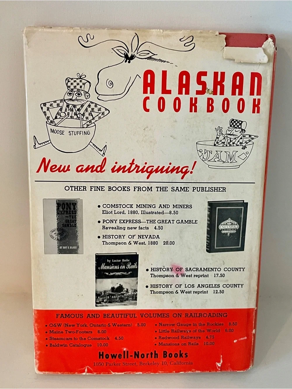 Vintage Cookbook Alaskan Cookbook for Homesteader 1960 Sourdough Hardback